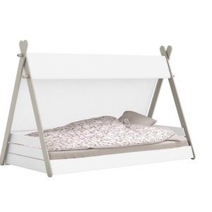 Białe łóżko dziecięce Demenyere Totem, 90x200 cm