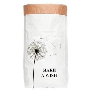 Kosz/worek z papieru z recyklingu Surdic Make a Wish