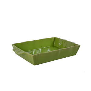 Zielone ceramiczne naczynie do zapiekania Ego Dekor Kitchen, 30x13 cm