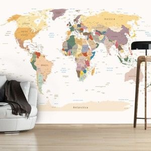 Tapeta wielkoformatowa Bimago World Map, 300x210 cm
