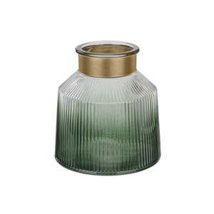 Zielony szklany wazon Native Verde, ⌀ 19 cm