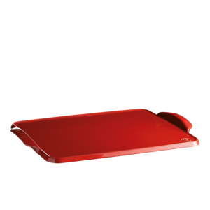 Czerwona ceramiczna taca do pieczenia Emile Henry, 41,5x31,5 cm