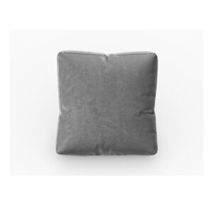 Szara aksamitna poduszka na sofę modułową Rome Velvet - Cosmopolitan Design