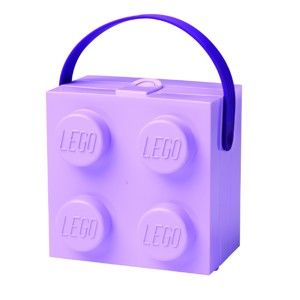 Fioletowy pojemnik z uchwytem LEGO®