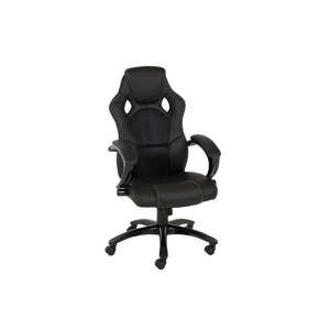 Czarne krzesło biurowe na kółkach Actona Speedy