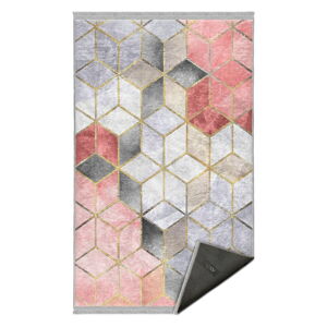 Szaro-różowy dywan odpowiedni do prania 80x140 cm – Mila Home