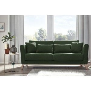 Zielona sofa 3-osobowa Bobochic Paris Doblo