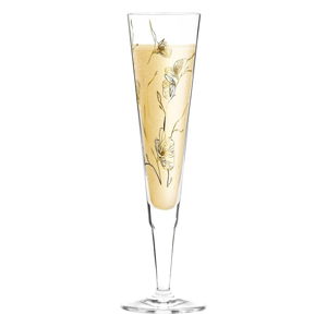 Kieliszek do szampana ze szkła kryształowego Ritzenhoff Marvin Benzoni Windflowers, 210 ml