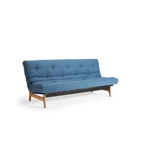 Niebieska rozkładana sofa Innovation Aslak Elegance Petrol, 92x200 cm