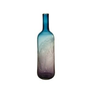 Niebieski wazon kryształowy Santiago Pons Ryde, wys. 44 cm