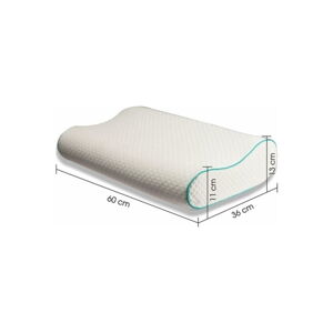 Poduszka ortopedyczna wypełniona pianką pamięciową 40x60 cm – Mila Home