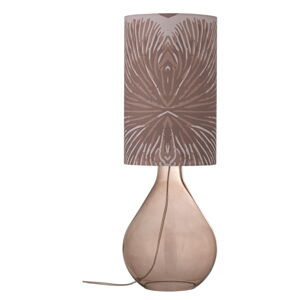 Brązowa lampa stołowa z tekstylnym kloszem (wysokość 65 cm) Leni – Bloomingville