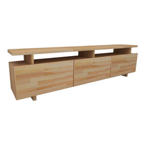 Naturalna szafka pod TV z litego drewna sosnowego 174x52 cm Natural – Kalune Design