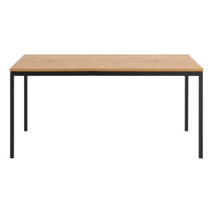Stół z metalową konstrukcją i blatem w dekorze dzikiego dębu Actona Seaford, 160x80x74 cm