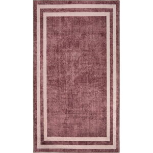 Czerwony dywan chodnikowy odpowiedni do prania 200x80 cm - Vitaus