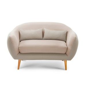 Kremowa sofa 2-osobowa Scandi by Stella Cadente Maison Meteore