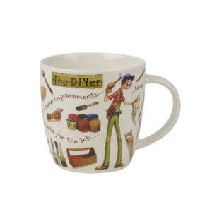 Kubek z porcelany kostnej Churchill China At Your Leisure The Diyer, 400 ml