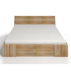 Łóżko 2-osobowe z drewna bukowego z szufladą SKANDICA Vestre Maxi, 140x200 cm
