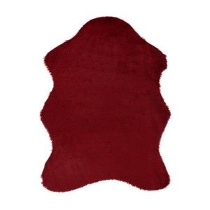 Czerwony dywan ze sztucznej skóry Tavsantuyu Red, 80x105 cm