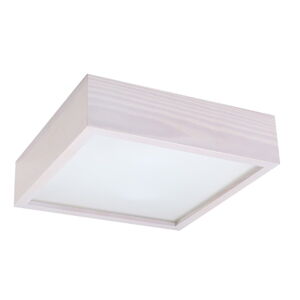 Biała lampa sufitowa ze szklanym kloszem 30.5x30.5 cm Busha – Nice Lamps