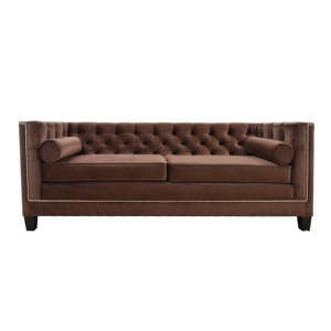 Brązowa sofa 2-osobowa JohnsonStyle Geneive Prestige