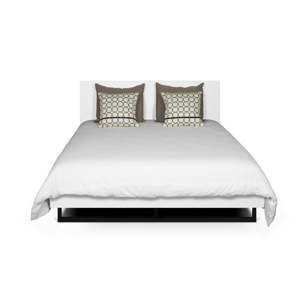 Białe łóżko z nogami ze stali TemaHome Mara, 180x200 cm
