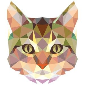 Naklejka Fanastick Ambiance Origami Cat