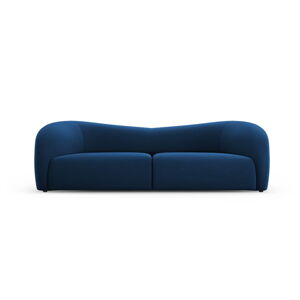 Niebieska aksamitna sofa 237 cm Santi – Interieurs 86