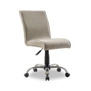 Beżowe krzesło na kółkach Soft Chair Beige