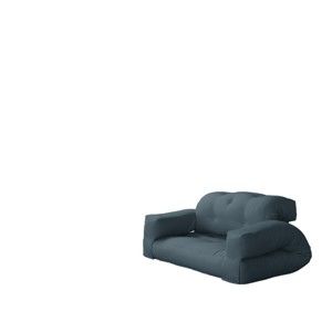 Sofa rozkładana z niebieskim obiciem Karup Design Hippo Petrol Blue