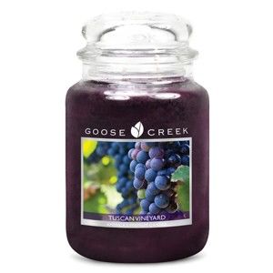 Świeczka zapachowa w szklanym pojemniku Goose Creek Winnica Toskanii, 150 godz. palenia
