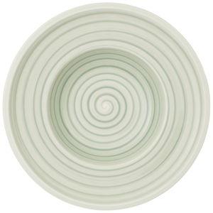 Zielony głęboki talerz z porcelany Villeroy & Boch Artesano Nature, 25 cm