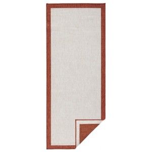 Czerwono-kremowy dywan dwustronny Bougari Panama, 80x350 cm