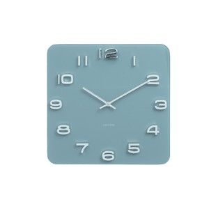 Niebieski zegar Karlsson Vintage, 35x35 cm