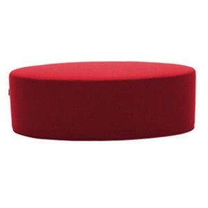 Czerwony puf Softline Bon-Bon Felt High Red, dł. 60 cm