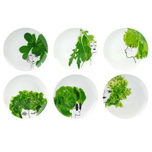 Zestaw 6 misek Le Studio Mes Petites Salades Plates, ⌀ 25 cm