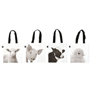 4 torby na zakupy z motywem zwierząt Esschert Design