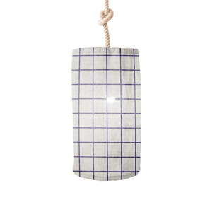 Lampa wisząca z abażurem z domieszką lnu Linen Couture Lamp Simple Square