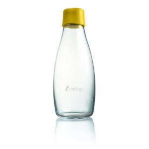 Ciemnożółta szklana butelka ReTap z dożywotnią gwarancją, 500 ml