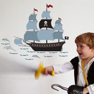 Naklejka na ścianę Art For Kids Pirate Ship