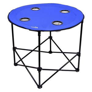 Niebieski składany stół kempingowy Cattara Split