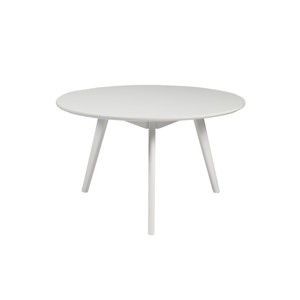 Biały stolik z drewna brzozowego Folke Yumi, ∅ 9 cm