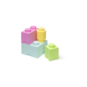 Plastikowe pojemniki dziecięce zestaw 4 szt. Box – LEGO®