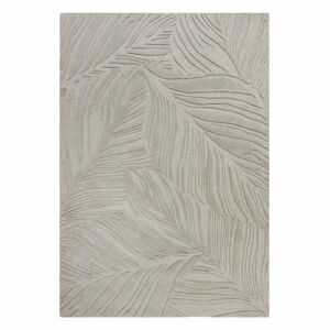 Szary dywan wełniany Flair Rugs Lino Leaf, 120x170 cm