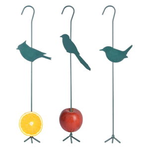 Zestaw 3 kolorowych haków na pokarm dla ptaków Esschert Design