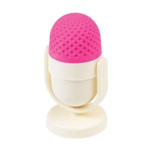Różowo-biała gumka do mazania z temperówką Rex London Microphone