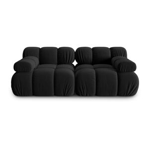 Czarna aksamitna sofa 188 cm Bellis – Micadoni Home