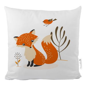 Poszewka na poduszkę z satyny bawełnianej Mr. Little Fox Forest Friends Foxie, 50x50 cm