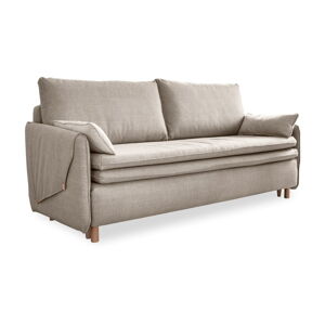 Beżowa rozkładana sofa 207 cm – Miuform