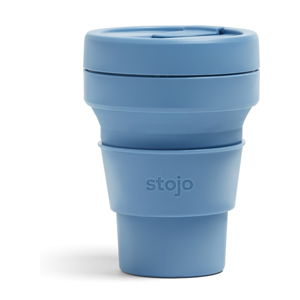 Niebieski składany kubek Stojo Pocket Cup Steel, 355 ml